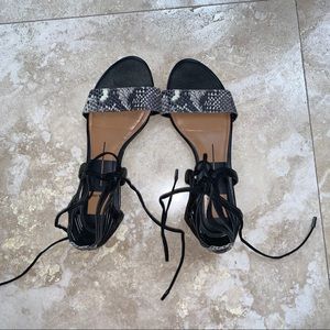 Dolce Vita Snake Lace Up Gladiator Sandals